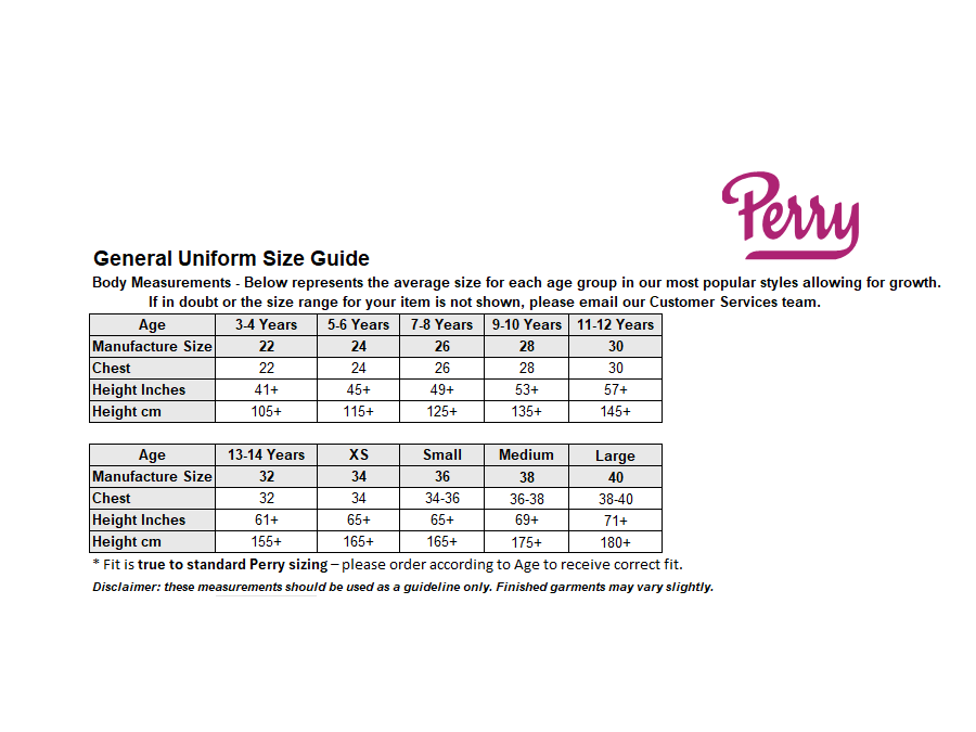 Sizing Guide